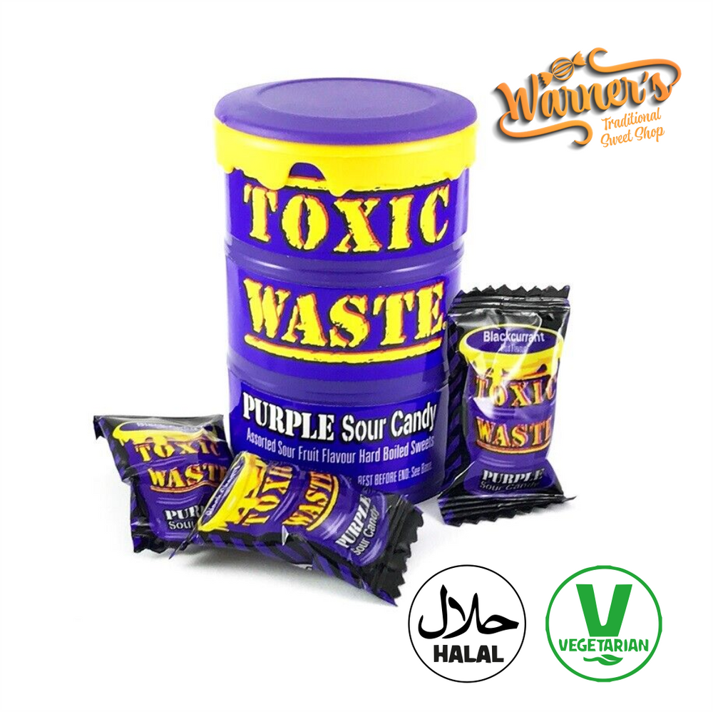 Toxic Waste Sweets Purple Tubs