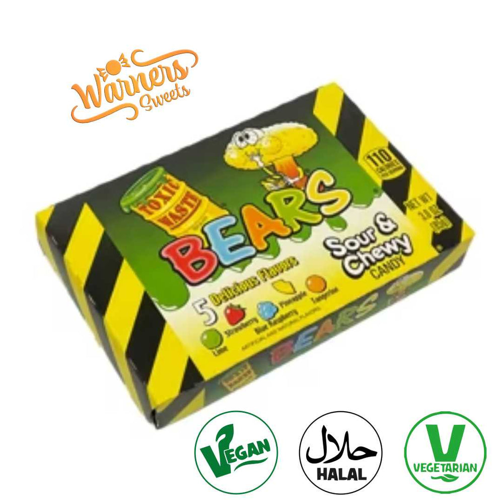 Toxic Waste Gummy Bears Theatre Box 85g