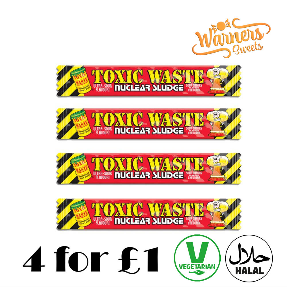 Toxic Waste Cherry Chew Bars - 4 for £1